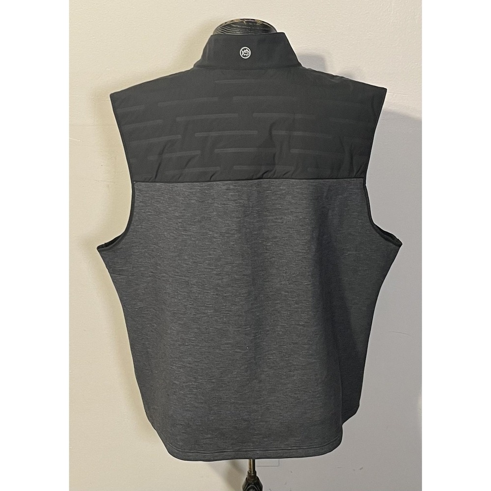 Southern Tide Vest Mens 2XL Gray Black Full‎ Zip Golf Performance Lightweight - Picture 5 of 10